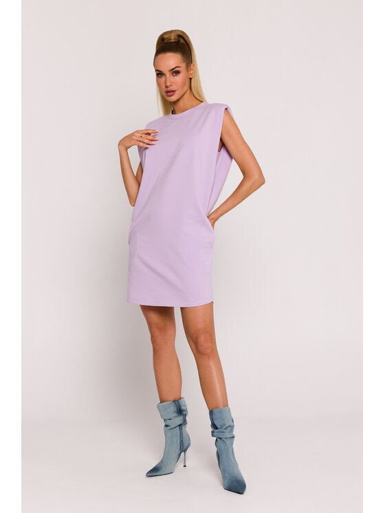 Made of Emotion Made of Emotion Letné šaty M789 Fialová Generous Fit