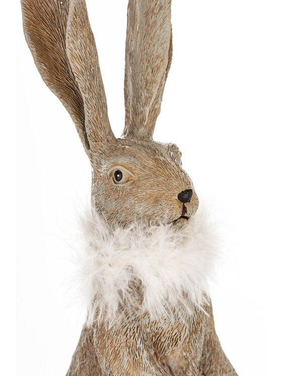 MIAhome MIAhome Figurka zając 32x10x14,5 cm LONGORELA-3 Szary
