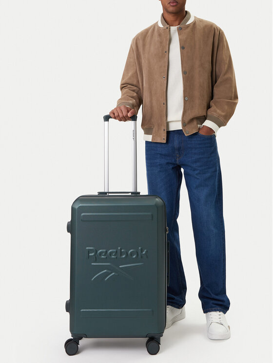 Reebok Valiză medie CEO-RBK-WAL-024-CCC-M GREEN Verde