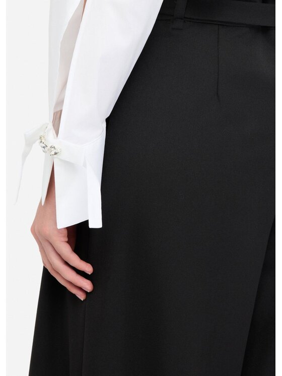 Liu Jo Liu Jo Pantaloni di tessuto MF5269TS22422222 Nero Loose Fit