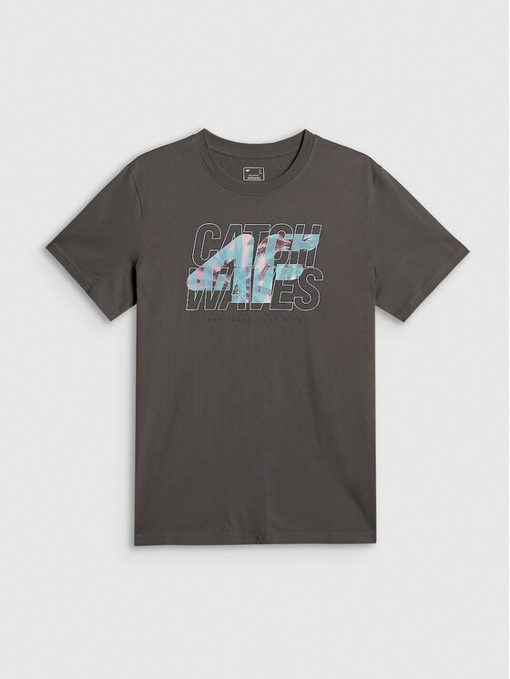4F 4F T-shirt 4FRSS26TTSHM4295-22S Nero Regular Fit