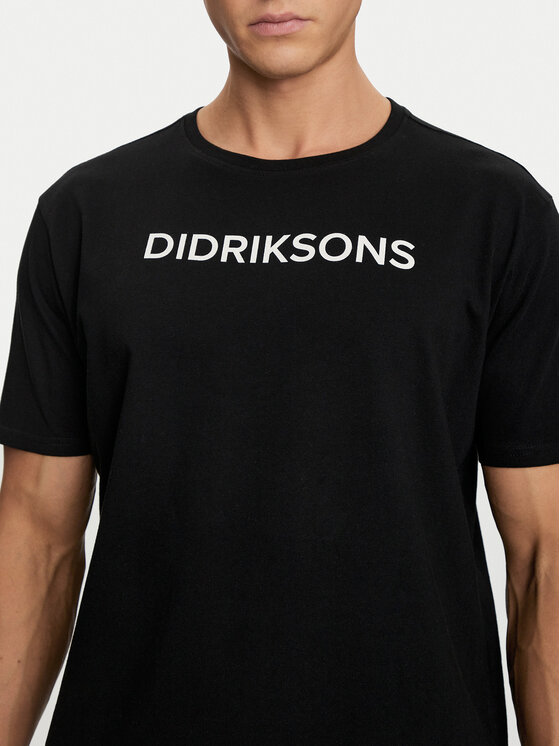 Didriksons Didriksons T-krekls Harald 505551 Melns Regular Fit