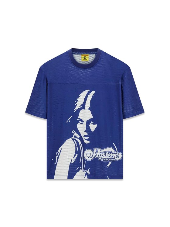 Guess Jeans Guess Jeans T-Shirt 182493 Modrá Classic Fit
