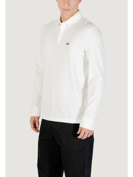 Armani Exchange Armani Exchange Polo XM001288 AF17321 Biały Casual Fit