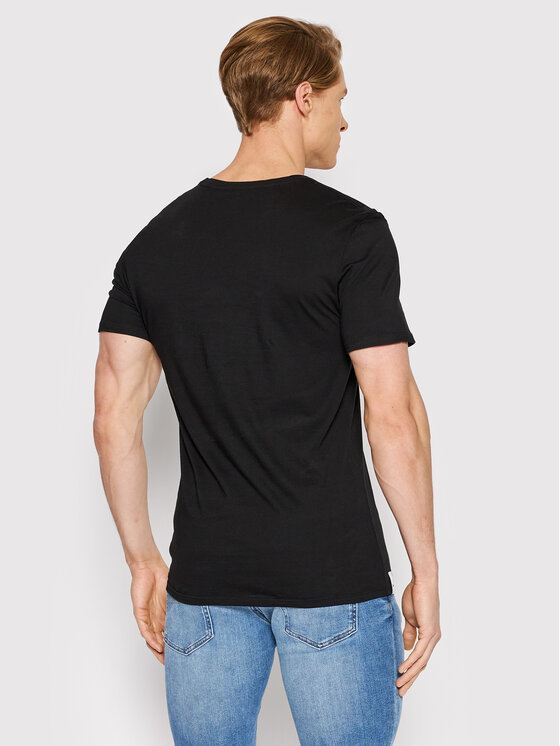 Lacoste Lacoste Комплект тениски TH3321 Черен Slim Fit