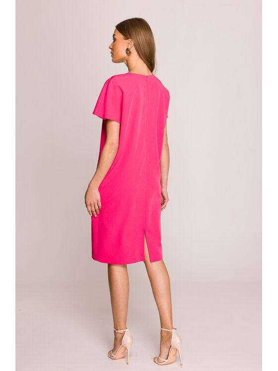 Stylove Stylove Letné šaty S392 Ružová Premium Fit