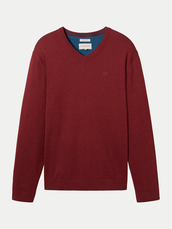 Tom Tailor Tom Tailor Pulover 1039806 Rdeča Regular Fit