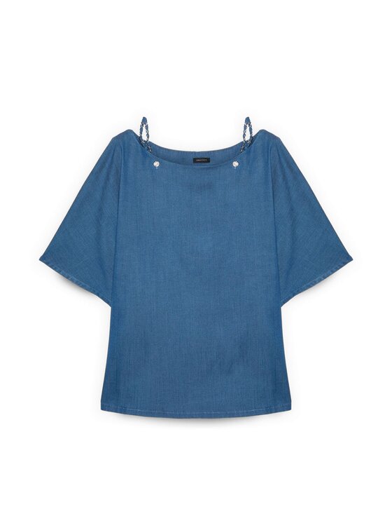 Fiorella Rubino Fiorella Rubino Blusa 2005L000661N004 Blu Regular Fit