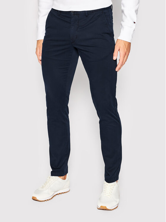 Tommy Hilfiger Chinos Bleecker MW0MW26839 Dunkelblau Slim Fit 