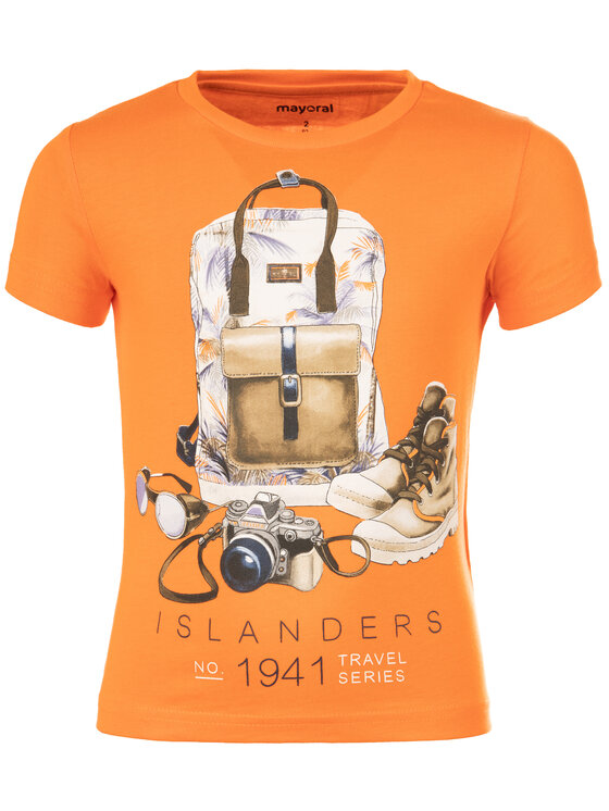 T-shirt 3026 Arancione Regular Fit