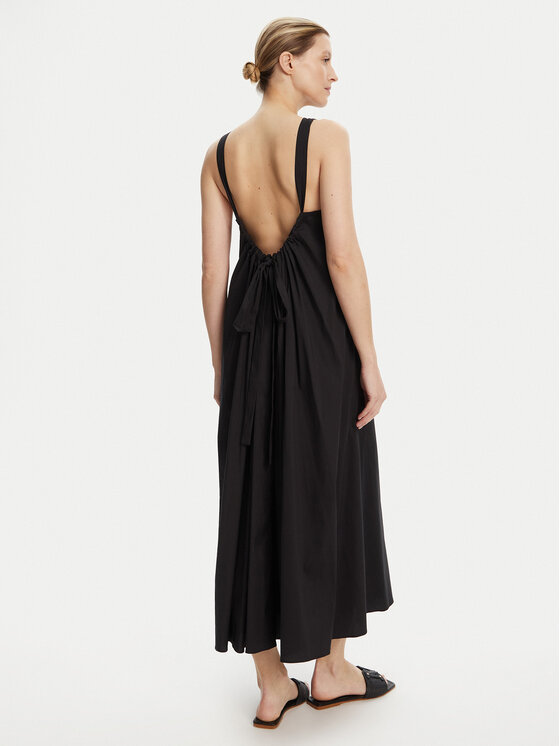Max Mara Beachwear Max Mara Beachwear Nyári ruha Romea 2516221019 Fekete Relaxed Fit