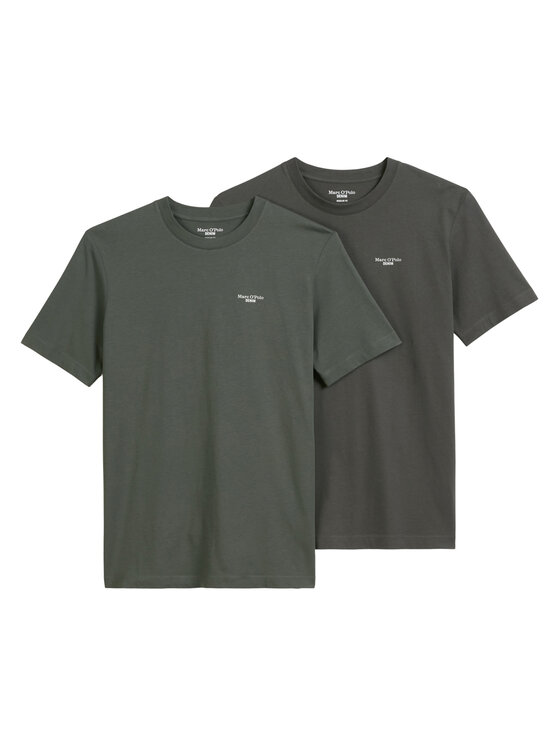 Marc O'Polo Denim Marc O'Polo Denim 2er-Set T-Shirts 5000007362 Khakifarben Regular Fit