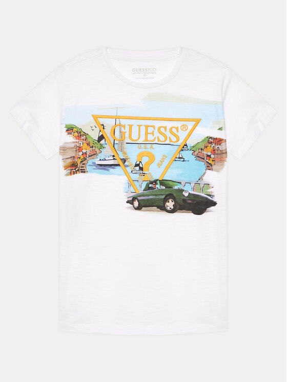 Guess Tricou L4GI17 K6XN4 Colorat Regular Fit