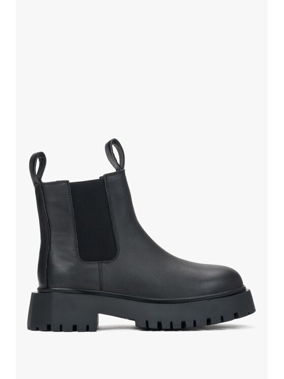 Estro Estro Μποτάκια με λάστιχο ER00116066 Μαύρο