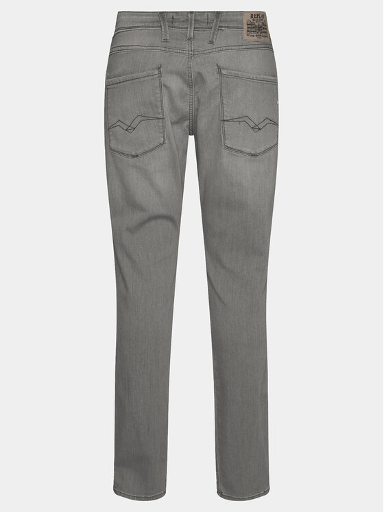 REPLAY Replay Jeansy M914Y.000.51A 626 Szary Slim Fit