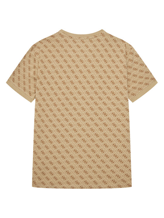 Guess Guess T-Shirt L4YI47 J1314 Μπεζ Regular Fit