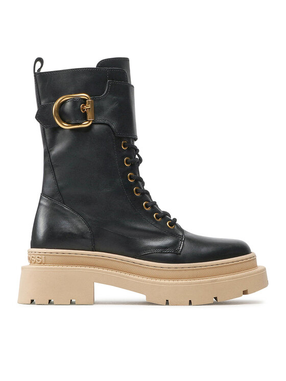 GINO ROSSI Gino Rossi Turistická obuv 222FW105 Černá