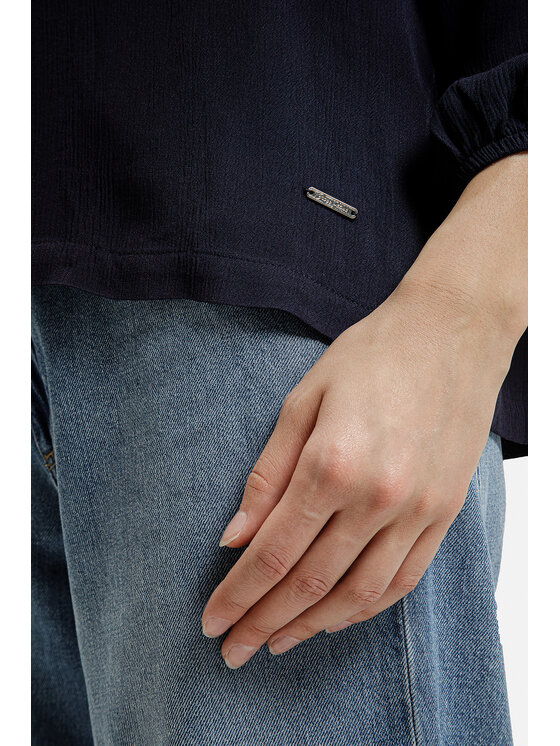 Cross Jeans Cross Jeans Bluzka 75447-001 Granatowy