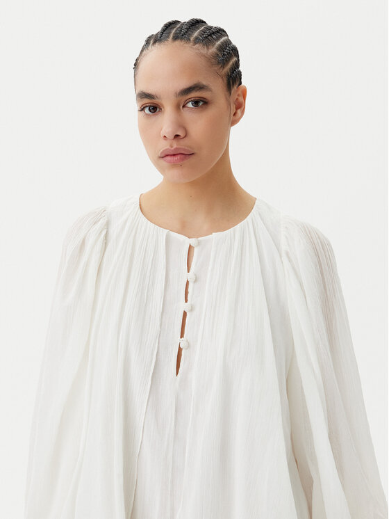 PINKO PINKO Letní šaty Inventi Abito 104949 A2G4 Écru Relaxed Fit