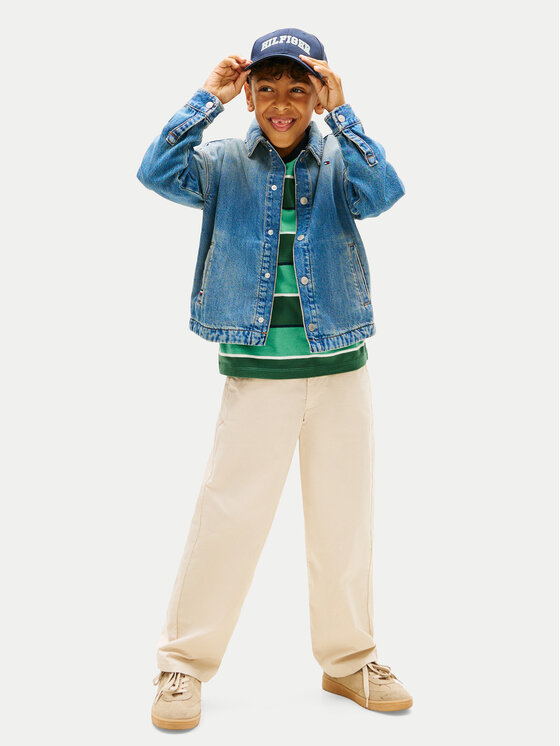 Tommy Hilfiger Tommy Hilfiger džinsiniai marškiniai Vintage KB0KB10212 Mėlyna Regular Fit