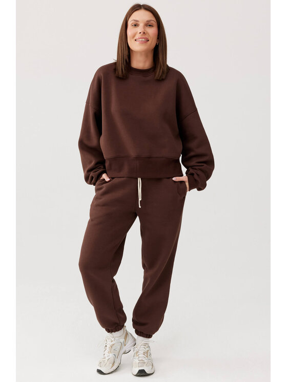 Lunedi Lunedi Bluza Cozy Brązowy Regular Fit