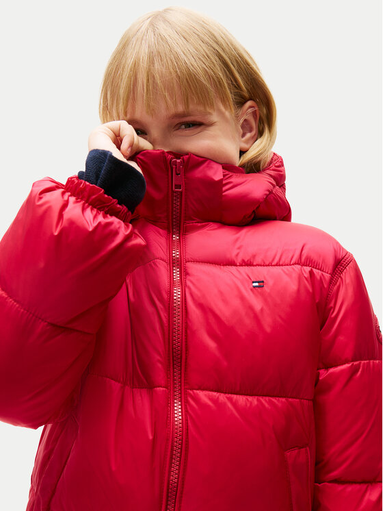 Tommy Hilfiger Tommy Hilfiger Žieminė striukė KG0KG08759 S Raudona Regular Fit