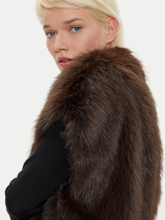 Haveone Haveone Prsluk KLA-M017 Smeđa Loose Fit