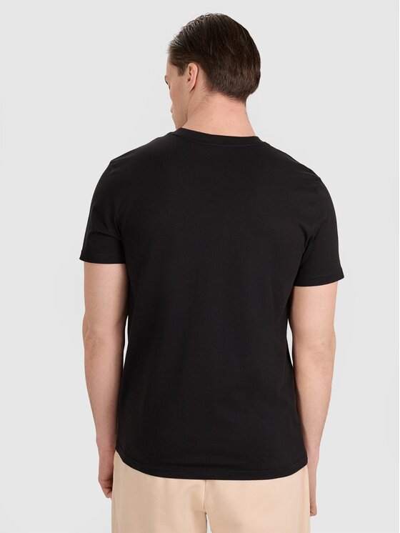 4F 4F T-shirt 4FRAW25TTSHM3235-20S Nero Regular Fit