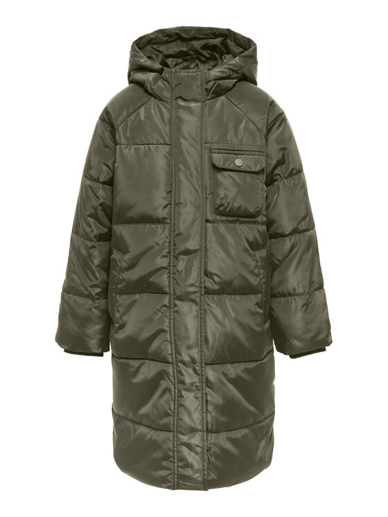 Kids ONLY Geacă din puf 15306555 Verde Regular Fit