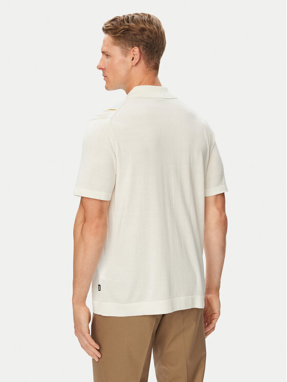 BOSS BOSS Marškiniai C-Lastro 50565522 Kreminė Regular Fit