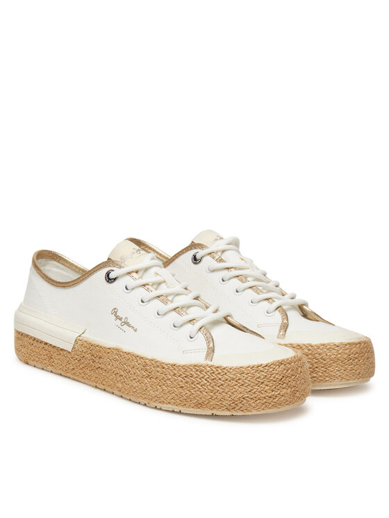 Pepe Jeans Pepe Jeans Espadrilky Samoi Mix PLS31595 Bílá