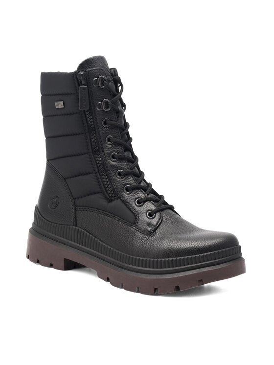 Remonte Remonte Schnürstiefeletten D0C76-01 Schwarz