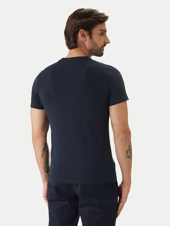 Guess Guess T-Shirt U6GM03 K6YW1 Granatowy Slim Fit