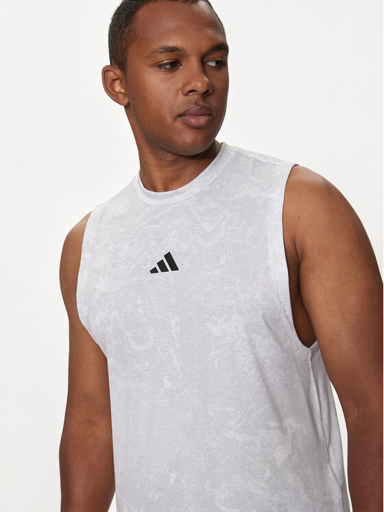 adidas adidas Funkčné tričko Power Workout IS3843 Biela Regular Fit