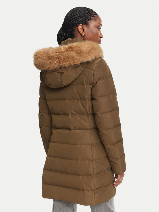 Tommy Hilfiger Tommy Hilfiger Μπουφάν χειμωνιάτικο Heritage Tyra  WW0WW51563 Σκούρο πράσινο Slim Fit