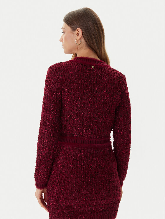 Guess Guess Strickjacke W5BR0E Z4090 Rot Slim Fit