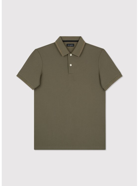Pako Lorente Pako Lorente Polo P25WF-TX-003 Zielony Classic Fit