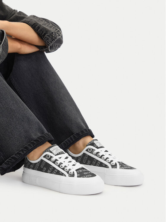 Guess Jeans Teniși CWBEO-GJ13456 Negru