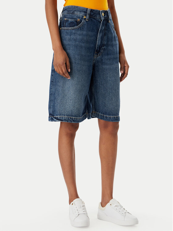Tommy Hilfiger Tommy Hilfiger Džínsové šortky WW0WW48597 Modrá Relaxed Fit