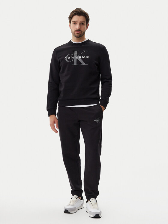 Calvin Klein Jeans Calvin Klein Jeans Majica dugih rukava LV040BM801 Crna Regular Fit