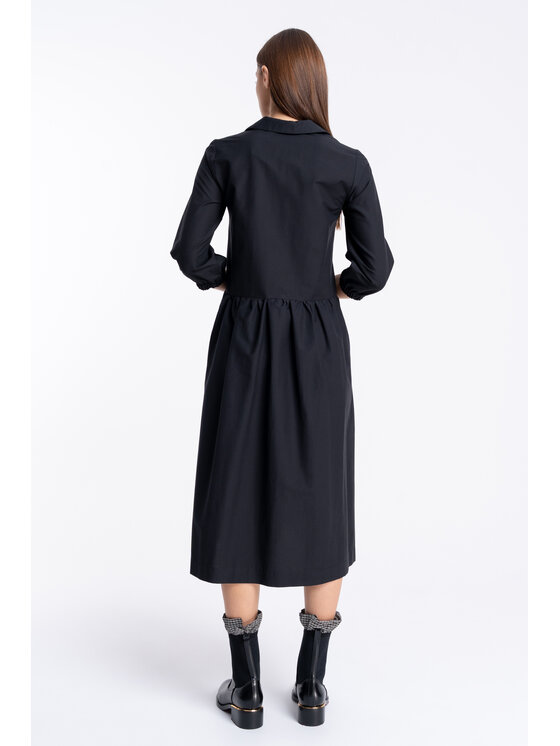 CLICK CLICK Φόρεμα καθημερινό 60-6164 Μαύρο Regular Fit