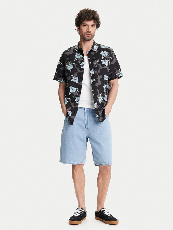 Quiksilver Quiksilver Marškiniai Apero Classic Ss EQYWT04605 Juoda Regular Fit