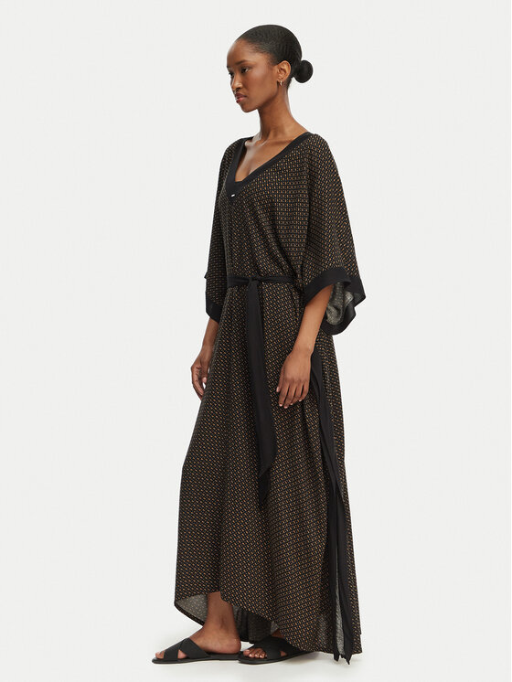 BOSS BOSS Strandkleid Monogram 50561263 Schwarz Relaxed Fit