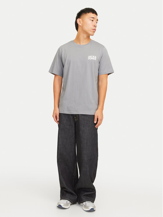 Jack & Jones Jack & Jones Tričko Corp Logo 12151955 Sivá Standard Fit