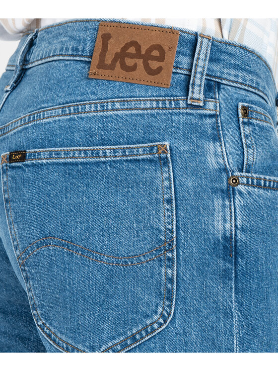 Lee Lee Jeansy DAREN ZIP FLY Niebieski Straight Fit