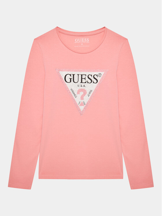 Guess Guess Bluză J2YI50 K6YW1 Roz Regular Fit
