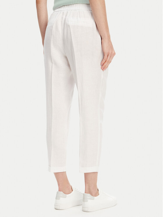 United Colors Of Benetton United Colors Of Benetton Текстилни панталони 4AGH558X5 Екрю Straight Fit