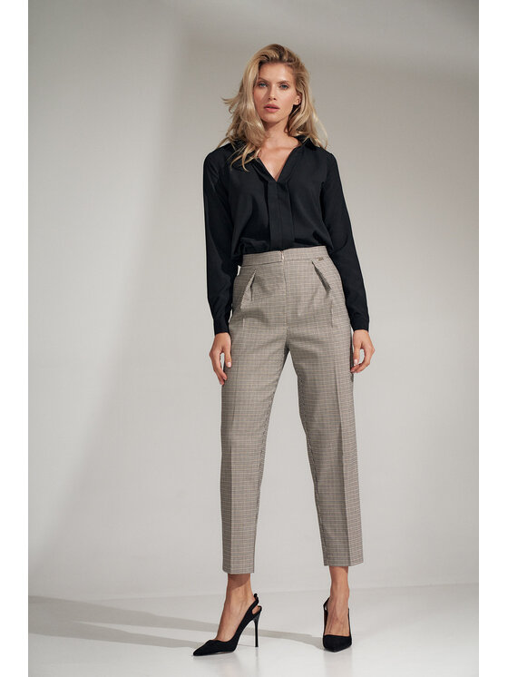 FIGL FIGL Dámské kalhoty M720 Barevná Regular Fit