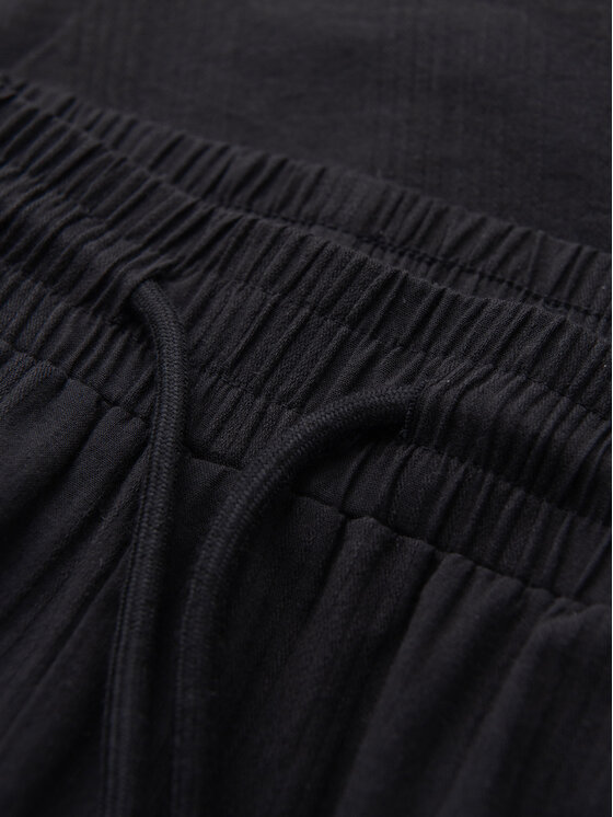 Ombre Ombre Spodnie materiałowe OM-PACP-0312 Czarny Regular Fit