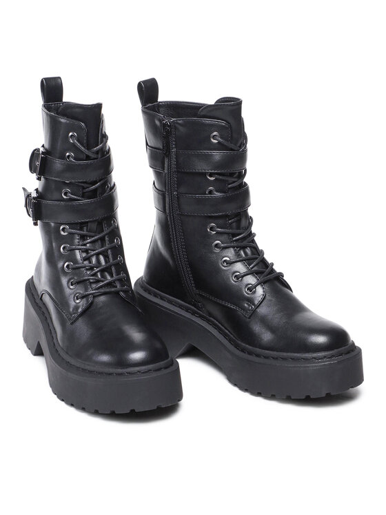 DeeZee DeeZee Schnürstiefeletten WS5656-01 Schwarz